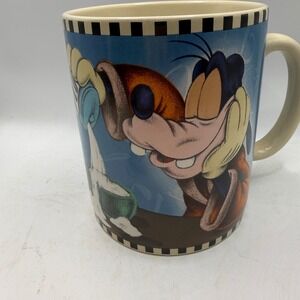 Disney Parks Goofy Coffee Mug Sweeter Than The First Cup Oversized Blue Ceramic